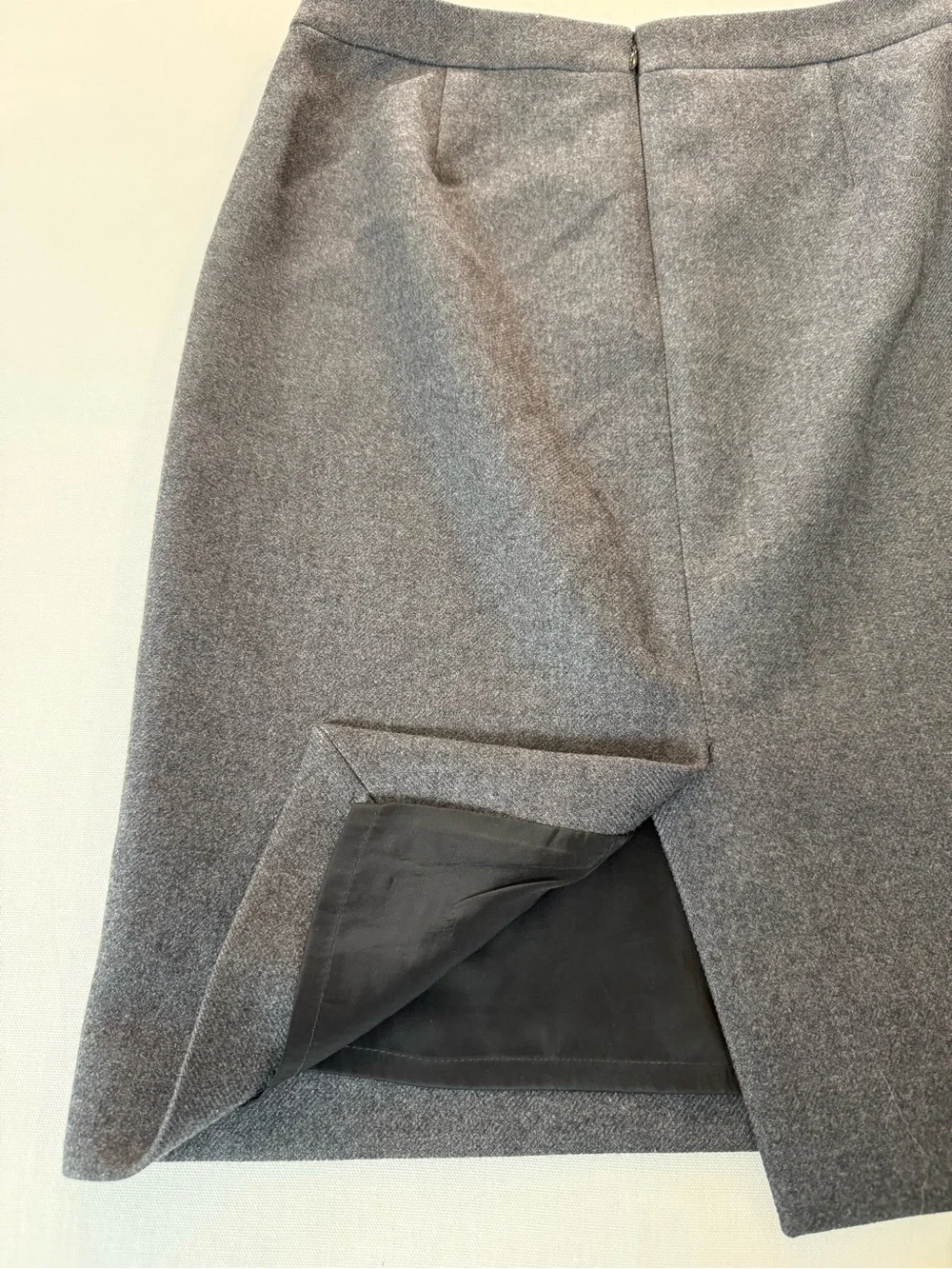 J. Crew Gray 100% Wool Pencil Skirt